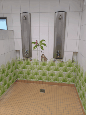 Kinderdusche im Hallenbad Hörde